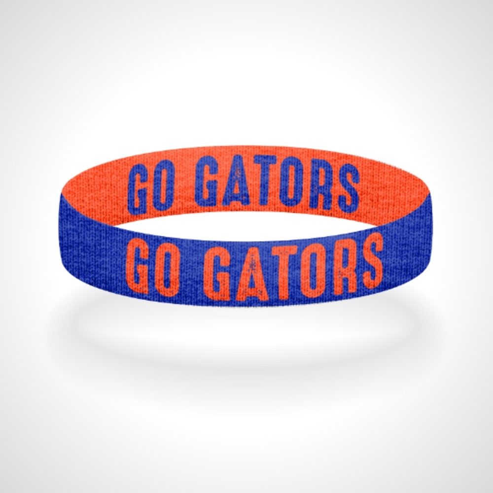 Reversible Florida Go Gators Bracelet Wristband